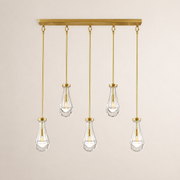 Aurelia Rain Linear Rod Chandelier 36'W