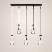Aurelia Rain Linear Rod Chandelier 36'W