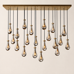 Aurelia Rain Linear Chandelier 72'W