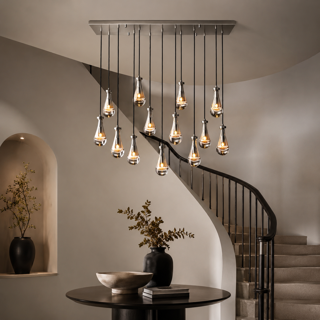 Aurelia Rain Linear Chandelier 54'W