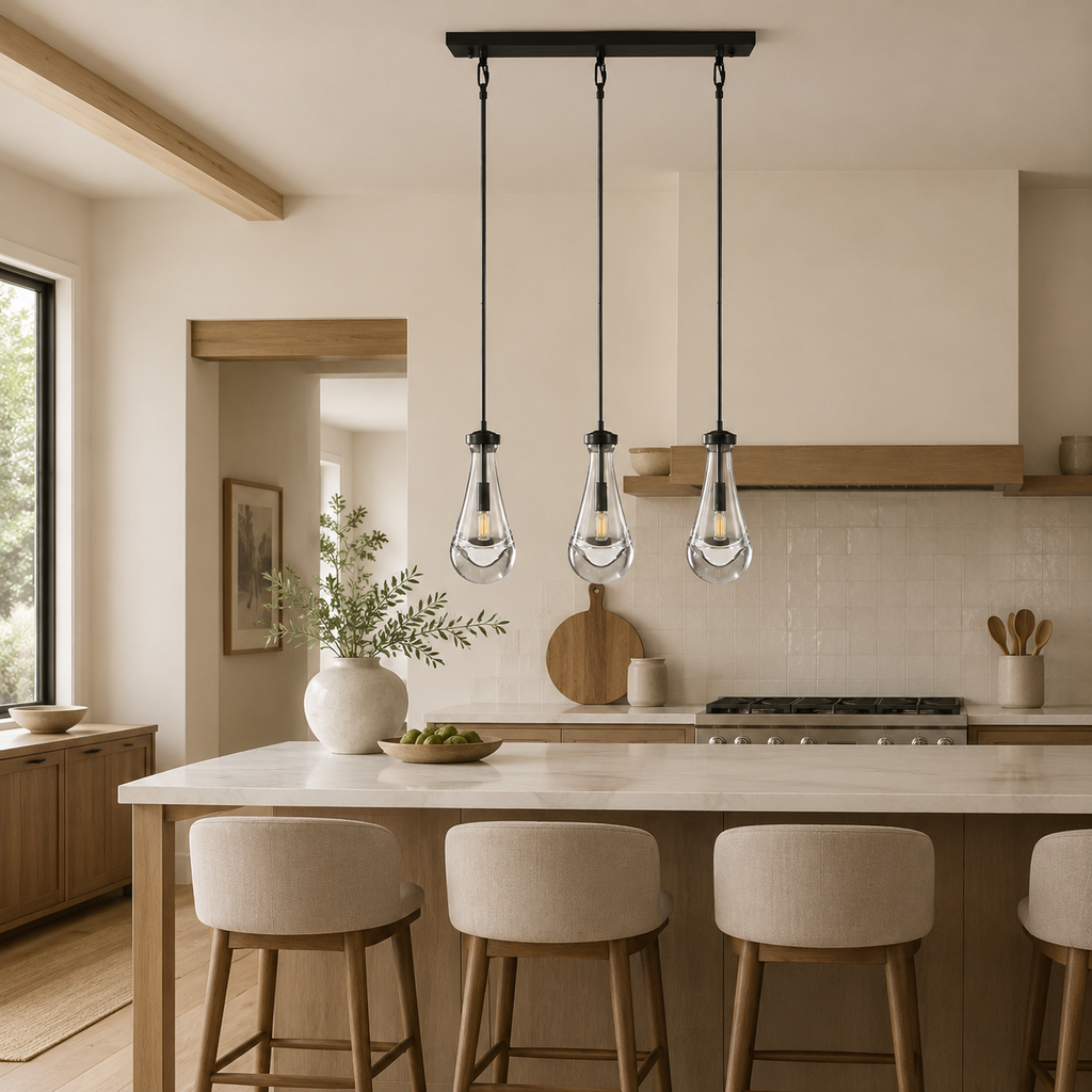 Aurelia Rain Linear Cord Chandelier 22'W