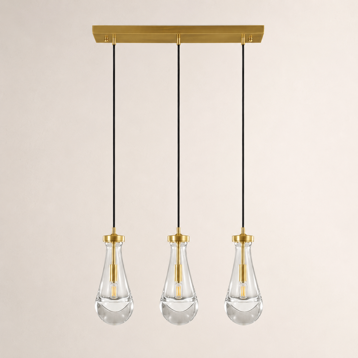 Aurelia Rain Linear Cord Chandelier 22'W