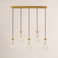 Aurelia Rain Linear Cord Chandelier 36'W