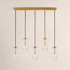 Aurelia Rain Linear Cord Chandelier 36'W