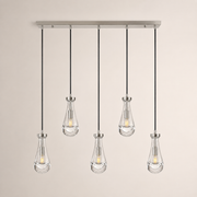 Aurelia Rain Linear Cord Chandelier 36'W