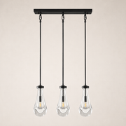 Aurelia Rain Linear Rod Chandelier 22'W