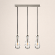 Aurelia Rain Linear Rod Chandelier 22'W