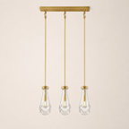 Aurelia Rain Linear Rod Chandelier 22'W