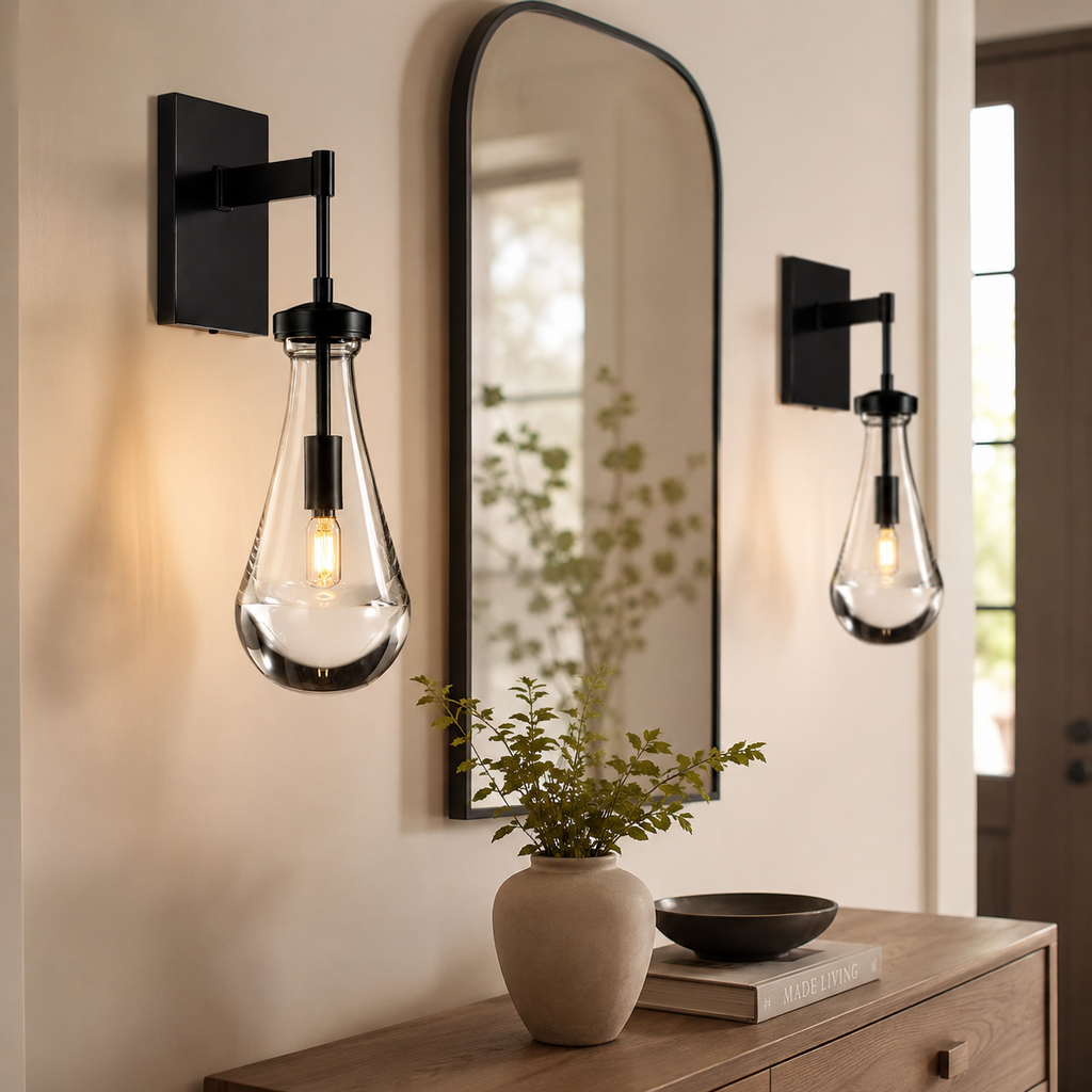 Aurelia Rain Rod Sconce Wall Light