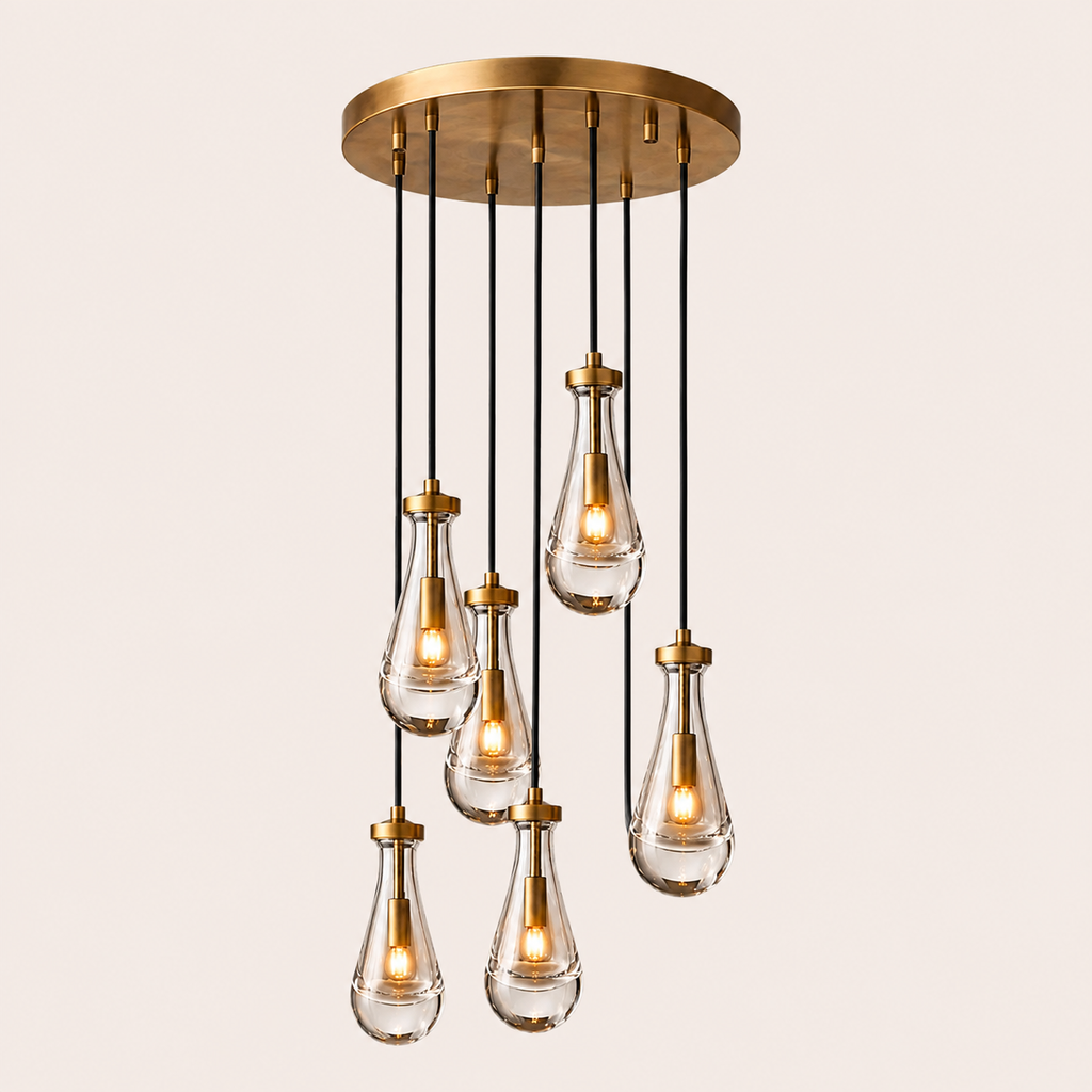 Aurelia Rain Round Chandelier 18"D
