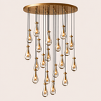 Aurelia Rain Round Chandelier 47“D