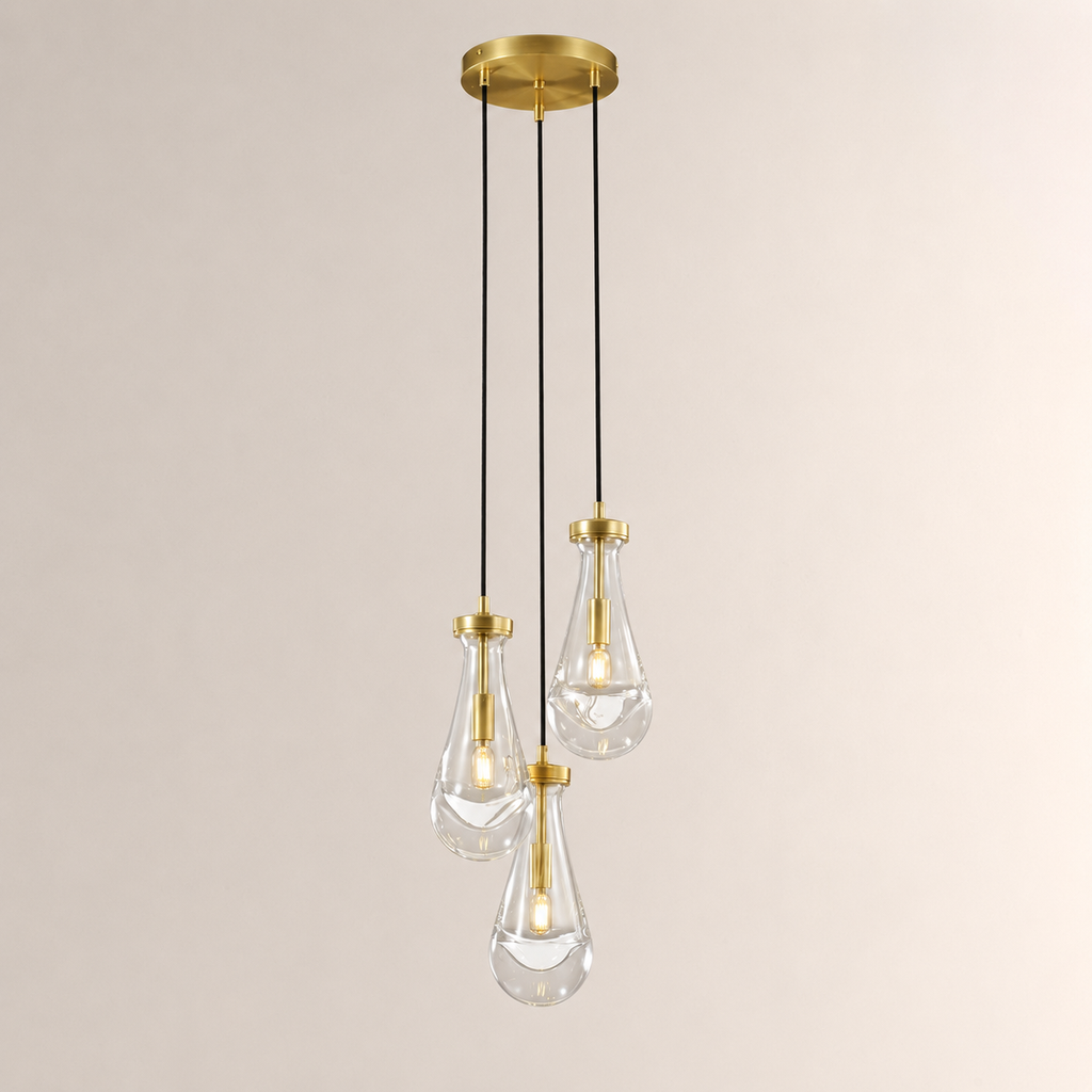 Aurelia Rain Round Cord Chandelier 8"D