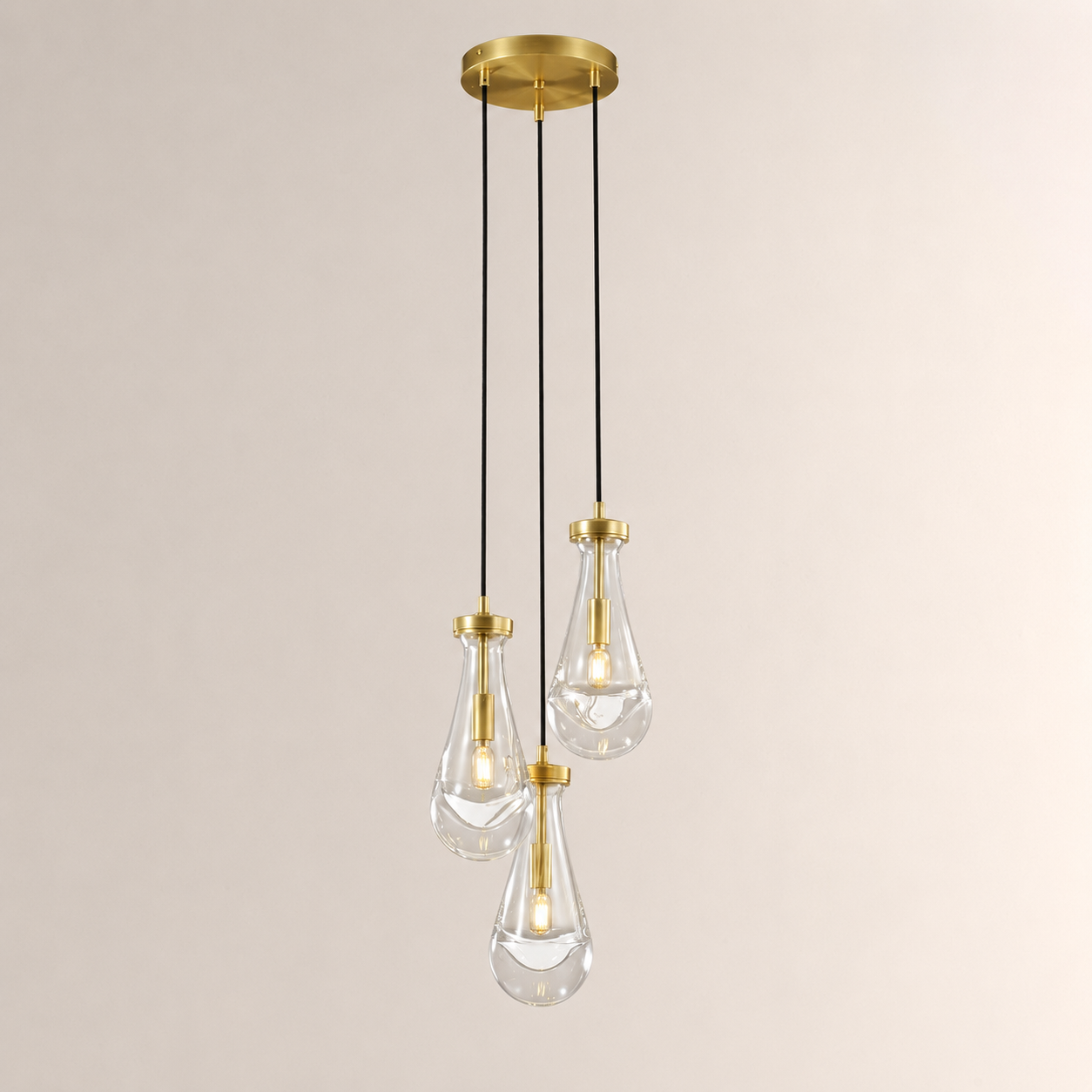 Aurelia Rain Round Cord Chandelier 8"D
