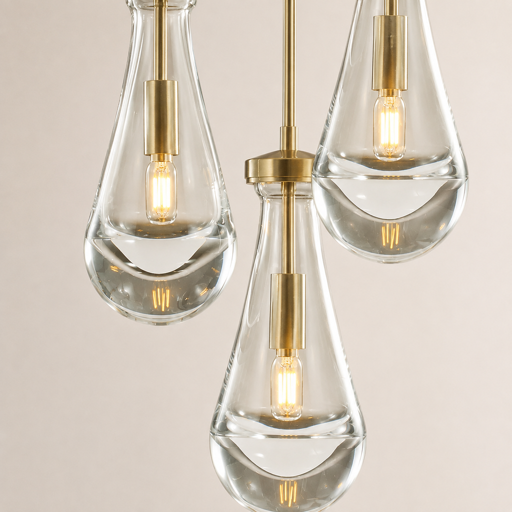 Aurelia Rain Round Cord Chandelier 8"D