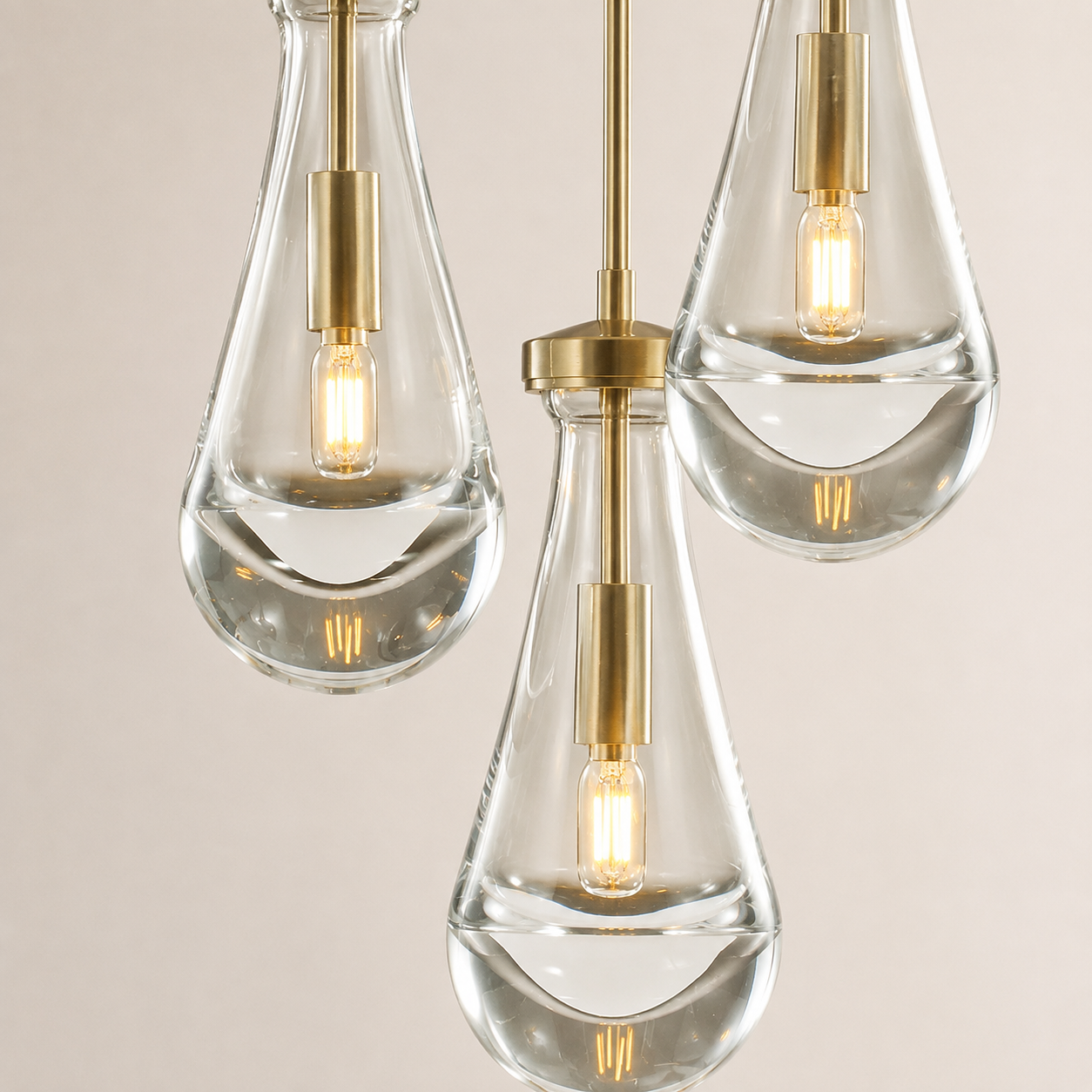 Aurelia Rain Round Cord Chandelier 8"D