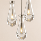 Aurelia Rain Round Cord Chandelier 8"D