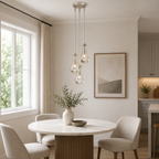 Aurelia Rain Round Rod Chandelier 8"D
