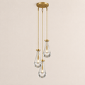 Aurelia Rain Round Rod Chandelier 8"D