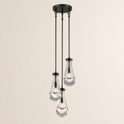 Aurelia Rain Round Rod Chandelier 8