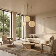 Maren Multi-Globe Ribbed Opal Glass Chandelier