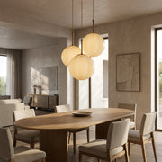 Maren Ribbed Opal Glass Pendant Light 12