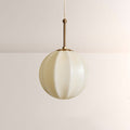 Maren Ribbed Opal Glass Pendant Light 12"D 16"D 20"D
