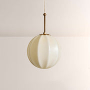 Maren Ribbed Opal Glass Pendant Light 12