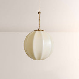Maren Ribbed Opal Glass Pendant Light 12