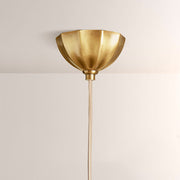 Maren Ribbed Opal Glass Pendant Light 12