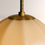 Maren Ribbed Opal Glass Pendant Light 12