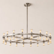 Avelune LED Round Crystal Chandelier 36“D