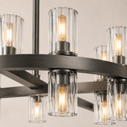 Avelune LED Round Crystal Chandelier 36“D