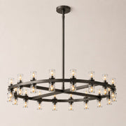 Avelune LED Round Crystal Chandelier 36“D