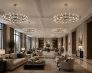 Avelune LED Round Crystal Chandelier 48“D