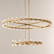 Avelune LED Round Two Tier Chandelier 60