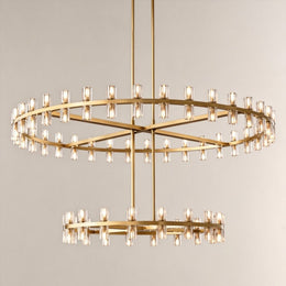 Avelune LED Round Two Tier Chandelier 60
