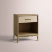 Avindra Open Nightstand — BONE