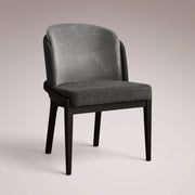 Molena Dining Chair — BELLANO CHARCOAL / VESUVIO BLACK