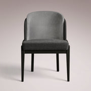 Molena Dining Chair — BELLANO CHARCOAL / VESUVIO BLACK