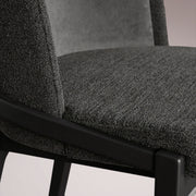 Molena Dining Chair — BELLANO CHARCOAL / VESUVIO BLACK