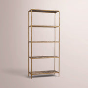 Caloria Marble shelving — BROWN MARBLE-BRASS / 28