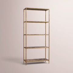 BROWN MARBLE-BRASS