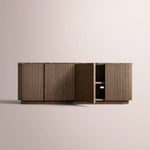 Ethoria Emperador Sideboard — BROWN OAK-BROWN MARBLE / 72