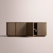 Ethoria Emperador Sideboard — BROWN OAK-BROWN MARBLE / 72
