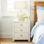 Dravena 3-Drawer Nightstand — CHALK