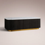 Favera Coffee Table — EBONY / CARRARA / 48