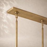 Breckton Glass Rectangular Chandelier 54