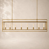 Breckton Glass Rectangular Chandelier 72