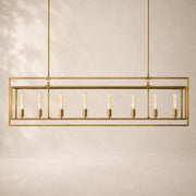 Breckton Glass Rectangular Chandelier 72