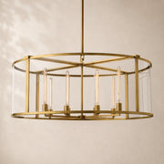 Breckton Glass Round Chandelier 44